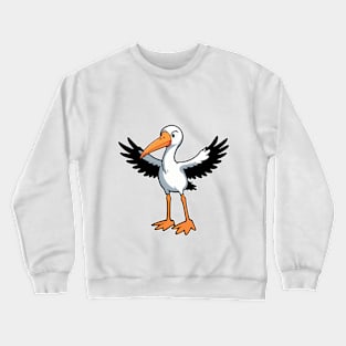 Stork Bird Crewneck Sweatshirt